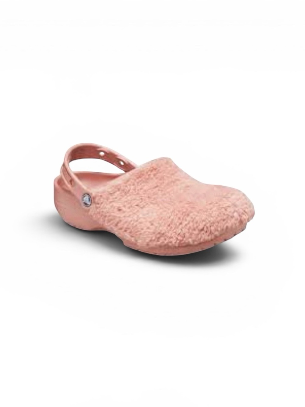 Crocs Classic Fuzz Mania Clogs - Pale Blush Sz 9